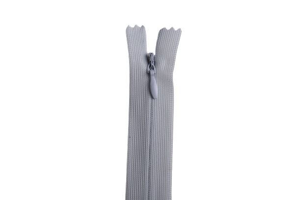 Hidden zipper in light gray color 35cm I-3W0-35-314