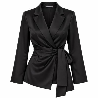 Women's elegant jacket in black, size M ITA-SAK01 (3)