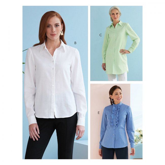 Butterick cut for blouse in size 32-38 B6747-AA