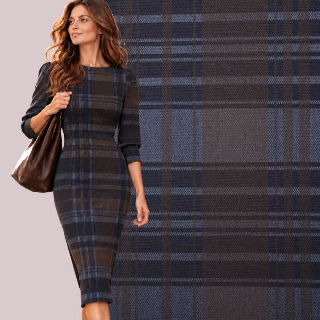 Patterned knit Punto di Prada with check print DS-GL16