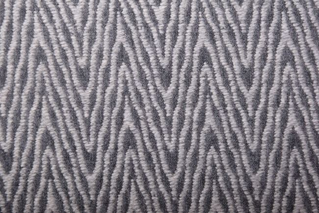 Costume fabric in gray color with an abstract pattern TI504