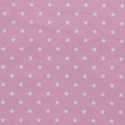 Cotton fabric in pink color with star print 13102/013
