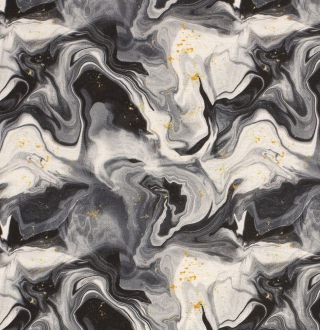 Decorative fabric in gray color with digital marble print 01670/063