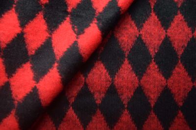Wool knit fabric with geometric pattern DS-NS076