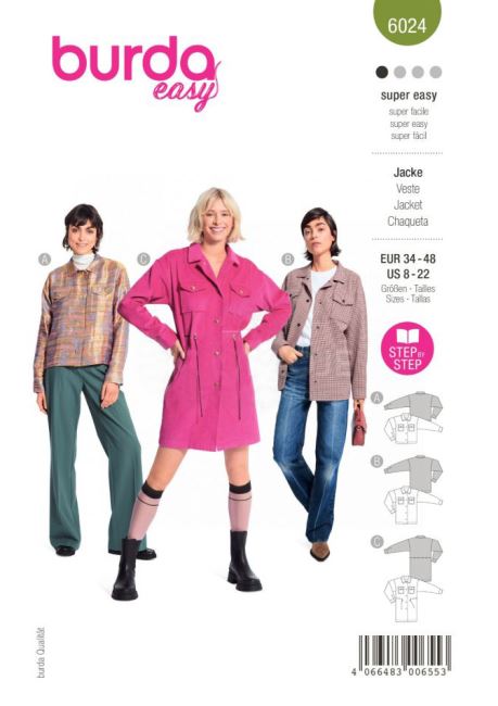 Jacket cut 34-48 6024