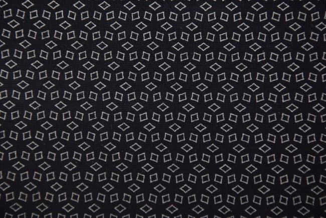 Patterned knit Punto di Prada in black with small geometric print DS-GL17