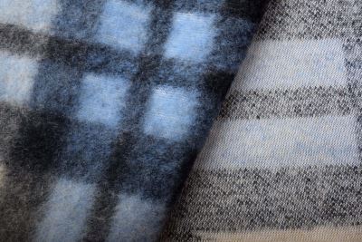 Boiled wool with check pattern DS-GL2088