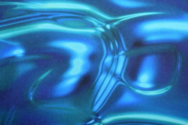 Softshell with digital blue abstract print CS11001B