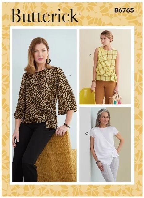 Butterick cut for women's tunic in size 40-48 B6765-E5
