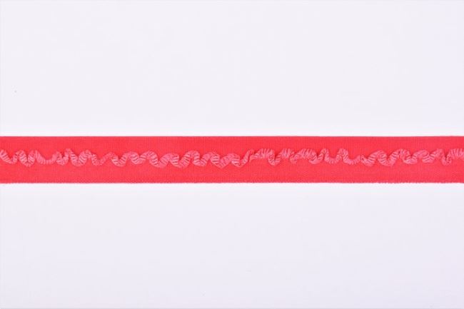 Edging elastic band in red, 1.7 cm wide 41654