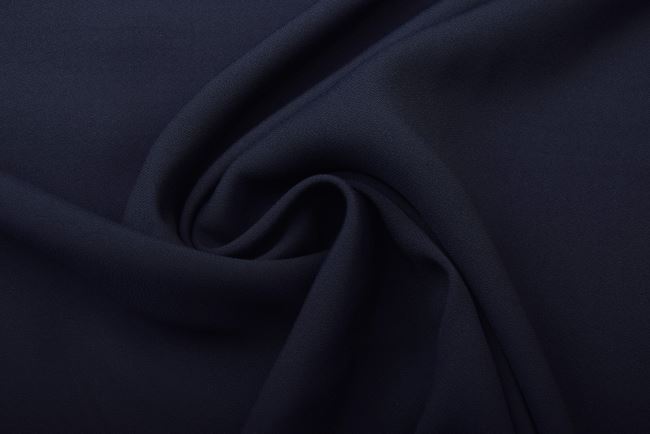 Viscose fabric in dark blue color H0038