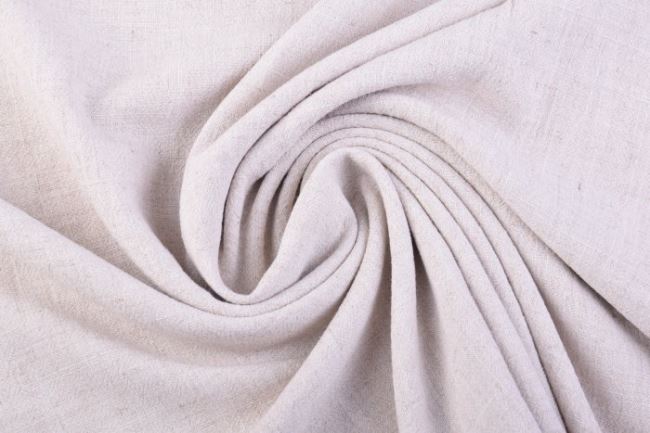 Viscose fabric with admixture of linen in natural color 13579/151