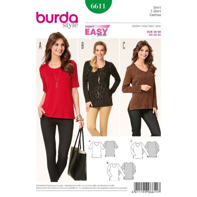 Women's t-shirt cut 6611