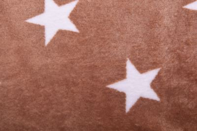 Wellness fleece in dark beige with star print S2458R-3690 (1)