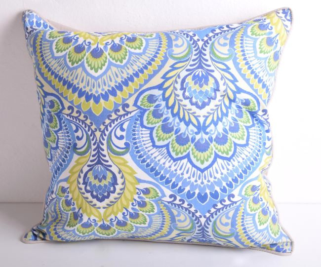 Cushion cover from Bali in cream color with decorative ornaments size 50x50 cm BALI76