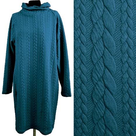Knitwear in kerosene color with braids 13423/675