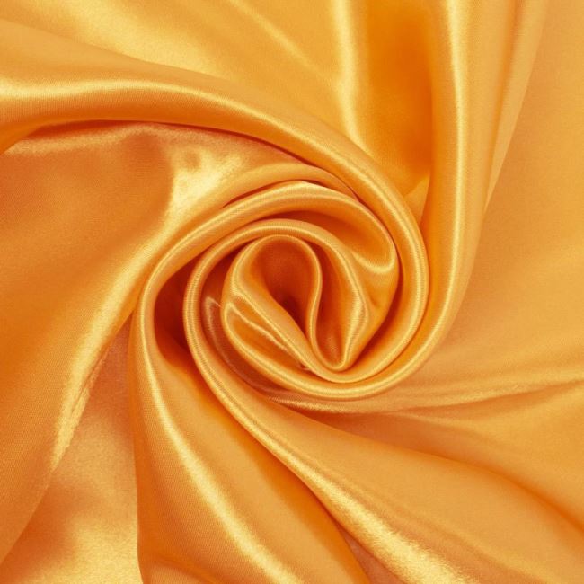 Satin in dark yellow color 0141/575