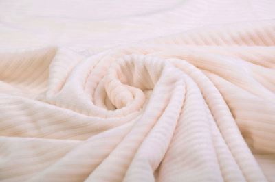 Knitted velvet in cream color with ribbing 20286/051 (4)