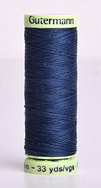 Gütermann extra strong sewing thread in dark blue color J-13