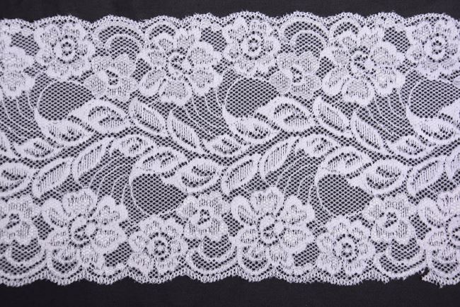 Elastic lace in white color 15.5 cm I-HG0-R2323-101