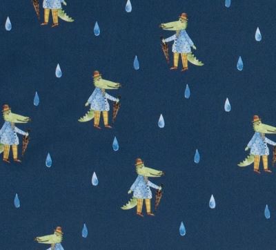 Softshell in blue color with digital crocodile print 20401/008 (2)