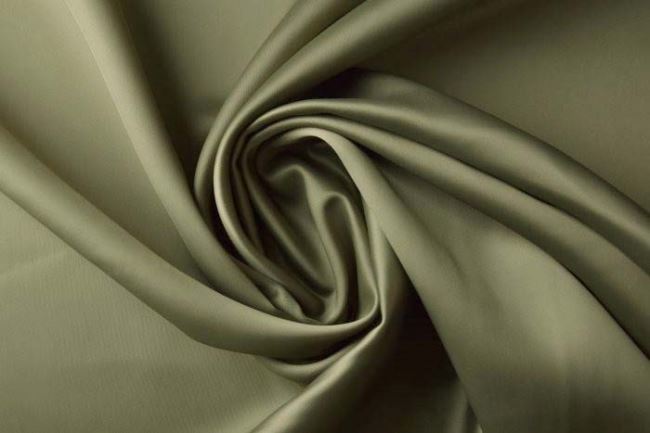 Corset satin in khaki color 0833/215