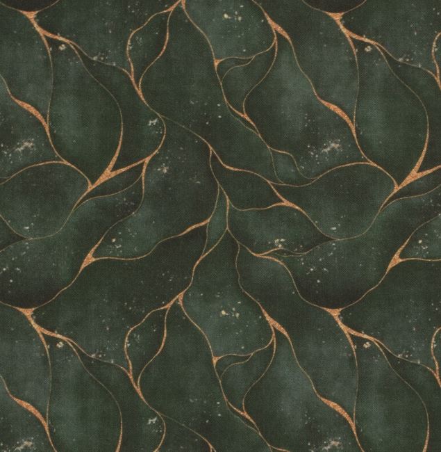 Decorative fabric in green color with digital print 01671/028