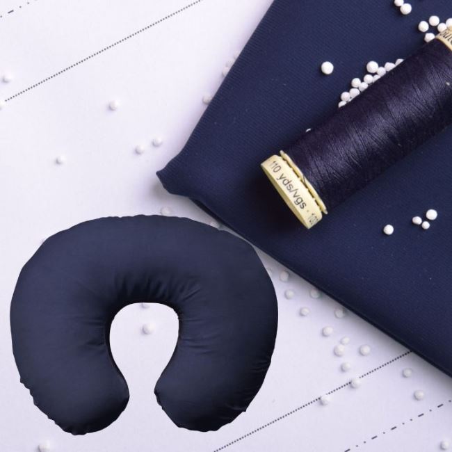 Set for sewing a travel pillow in dark blue color POL04