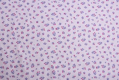 Poplin in gray color with a print of small flowers 19416/061 (1)