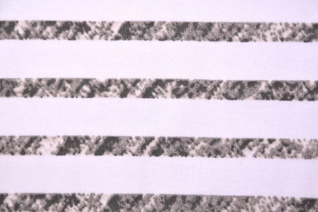 Cotton knit with a pattern of beige stripes PAR14