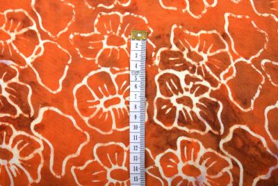 Pareo/sarong with batik flower print BALI157 (6)