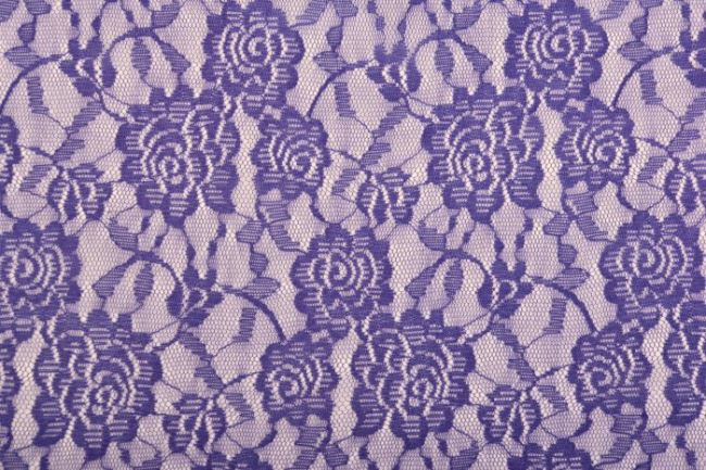 Lace in purple color with flower motif 02059/006