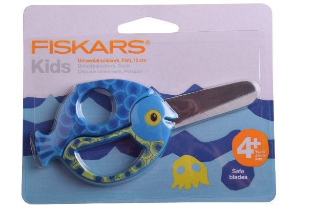 Fiskars children's scissors with fish design 13 cm 1003746