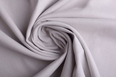 Viscose fabric with admixture of linen in gray color 13559/061