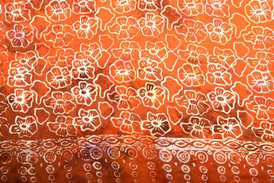 Pareo/sarong with batik flower print BALI157 (3)