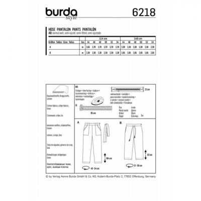 Women's oversized loose pants cut 6218 (1)