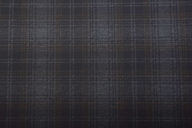 Patterned knit Punto di Prada in gray with check print DS-GL7