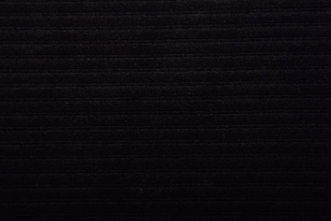 Nicky velor in black with ribbing 18080/069