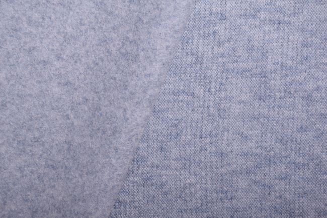 Combed knit fabric in light blue color Q22418-006D