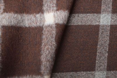 Boiled wool with check pattern DS-GL2085