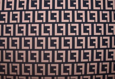 Barbie costume fabric in black with digital geometric print ET1957B (3)