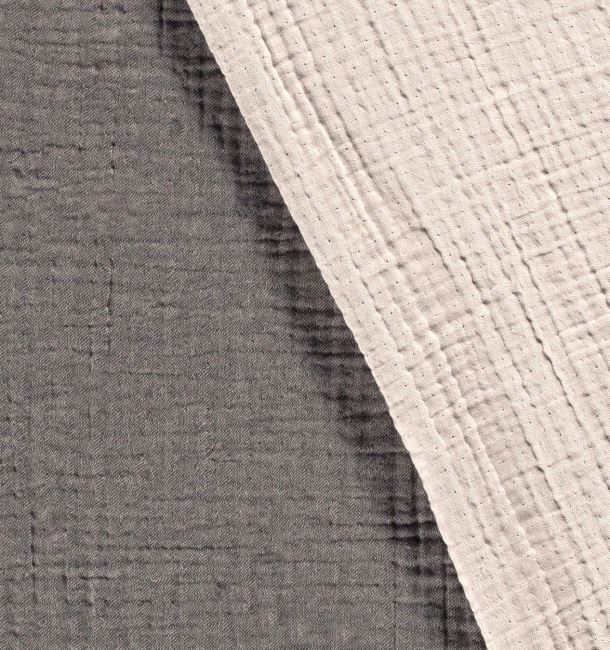 Four-layer muslin in dark gray color 21210/068