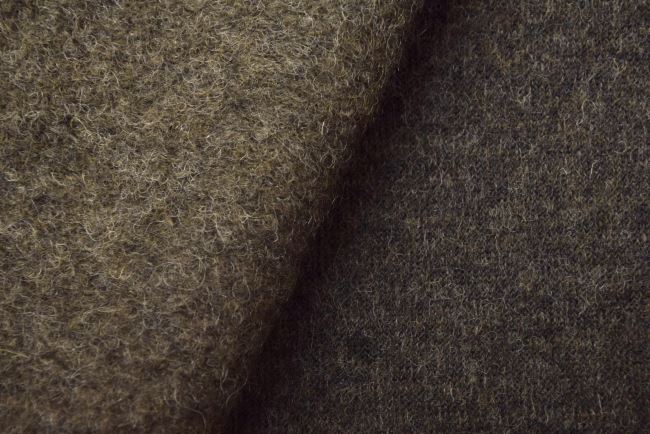 Boiled wool in khaki color DS-GL2080