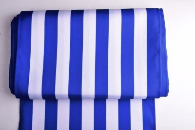 Lounger 43 cm wide with a print of blue stripes LH05 (4)
