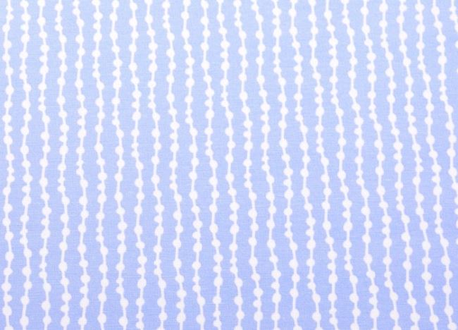 Decorative fabric in blue with beads 1230/003