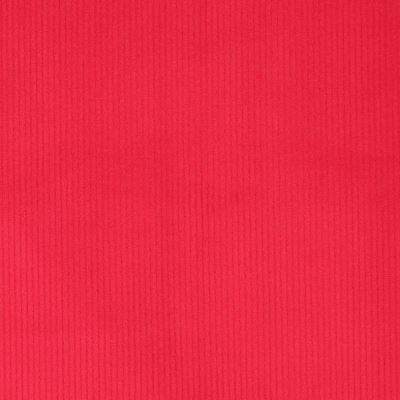 Corduroy with fleece in red color with fine ribbing 21101/425 (2)