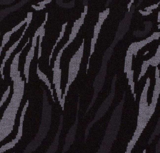 Punto di Roma in black with animal pattern 18137/069