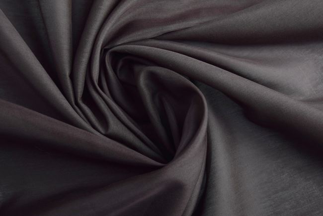 Silk batiste in dark brown color 0294/110