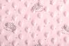 Minky fleece in pink color with hedgehog print 15875/092