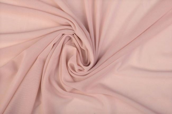 Elastic tulle in old pink color 0695/091